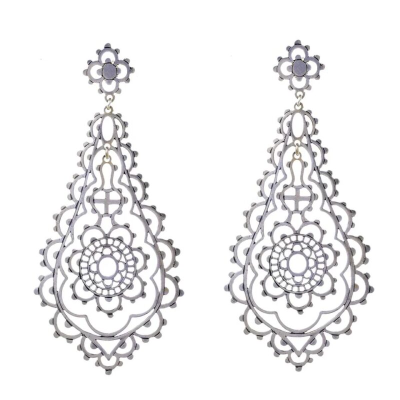 Orecchini SERENISSIMA in Argento 925 Sterling cm 8