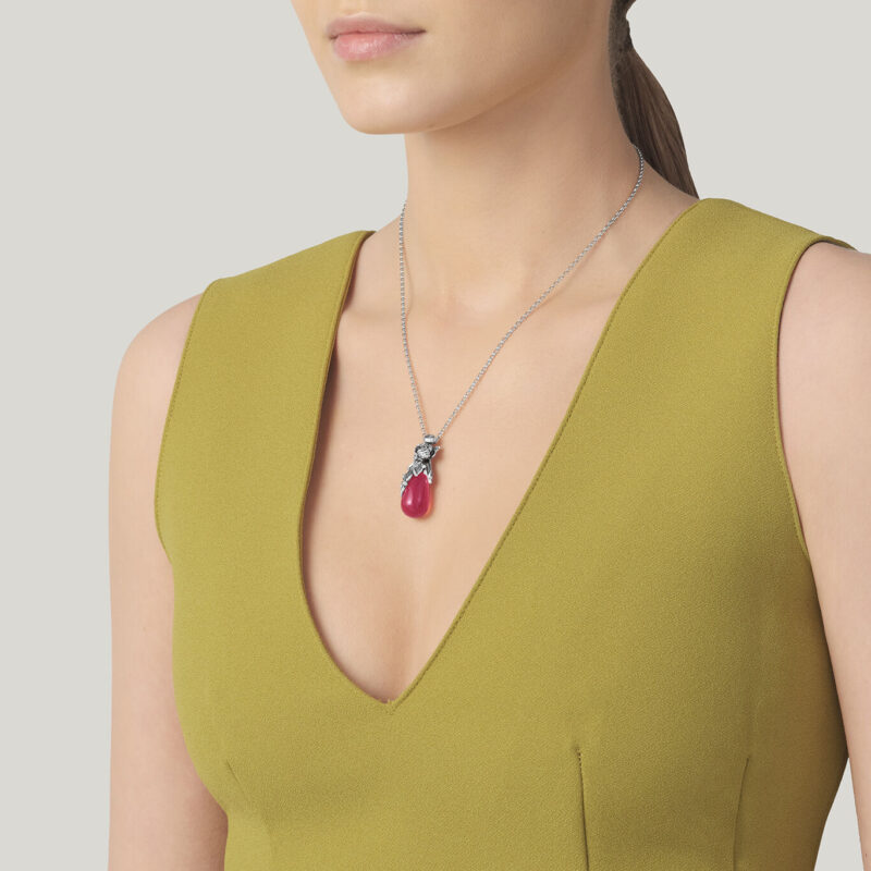 Pendente GOCCIA COLOR PEONIE lunghezza cm 45