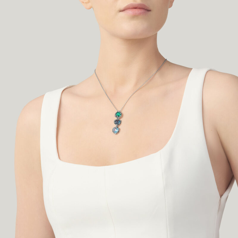 Pendente BLUE IVY CASCATA lunghezza cm 45