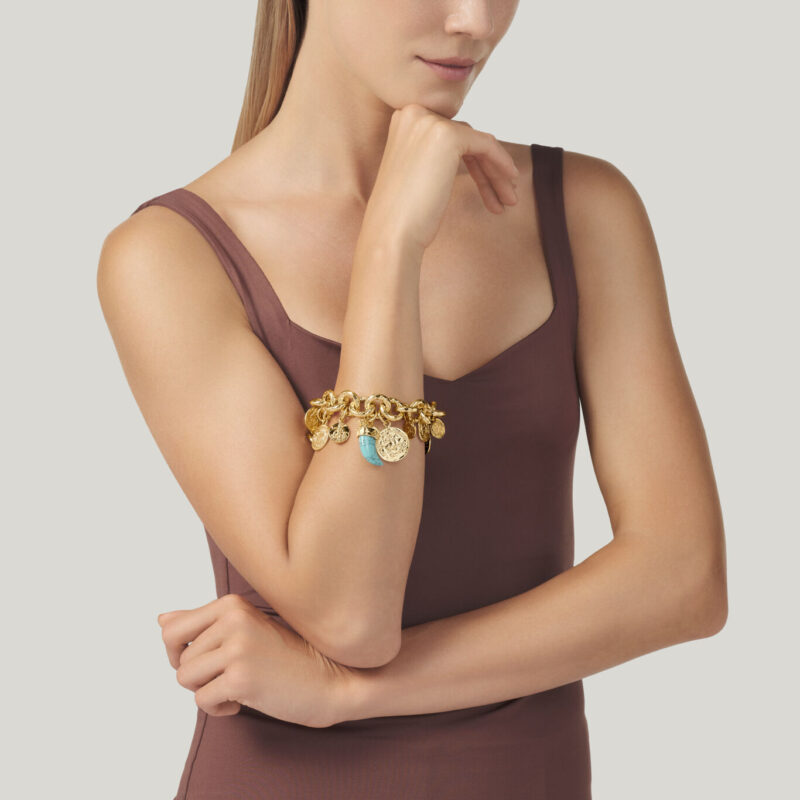Bracciale PUEBLO MONETE lunghezza cm 21