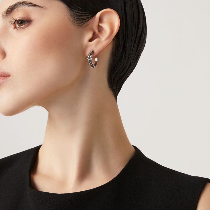 Orecchini MILLEFIORI CERCHIO diametro mm 14