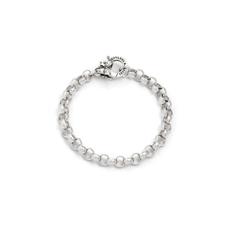 Bracciale CHARMS BASE ROLO' CHIUSURA FARFALLA componibile lunghezza cm 20 regolabile