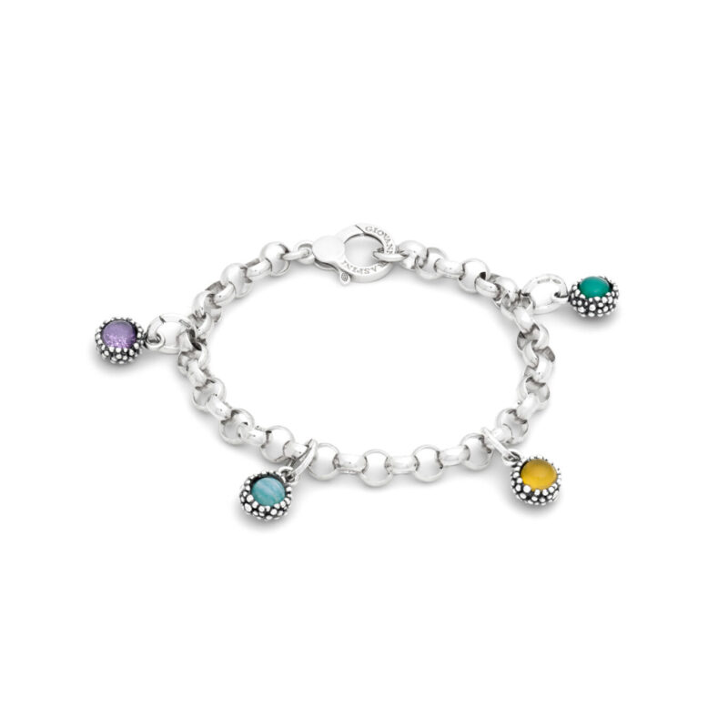 Bracciale CHARMS GIARDINO di PIETRE lunghezza cm 20 regolabile