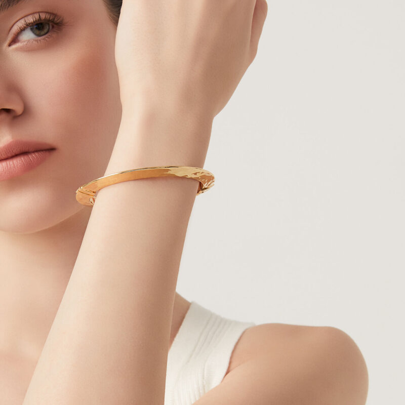 Bangle BLADE PICCOLO PLACCATO ORO 18 Kt taglia unica diametro interno cm 6