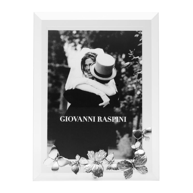 Cornice FARFALLE LUCE in Argento 800 misura foto 20 x 16 cm