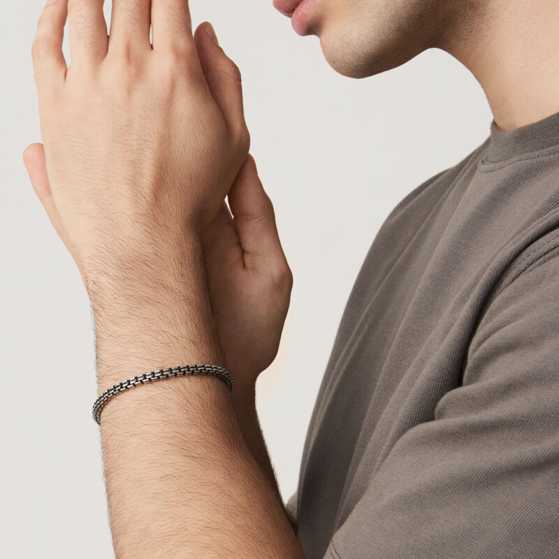 Bracciale MAGLIA QUADRA lunghezza cm 19