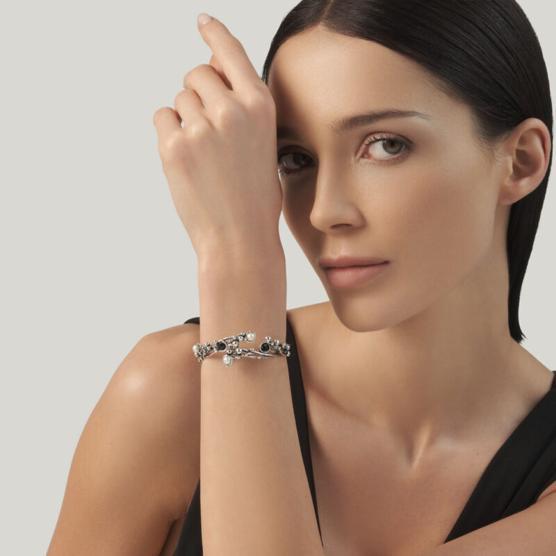 Bracciale AURA con PIETRE NATURALI lunghezza cm 20 regolabile